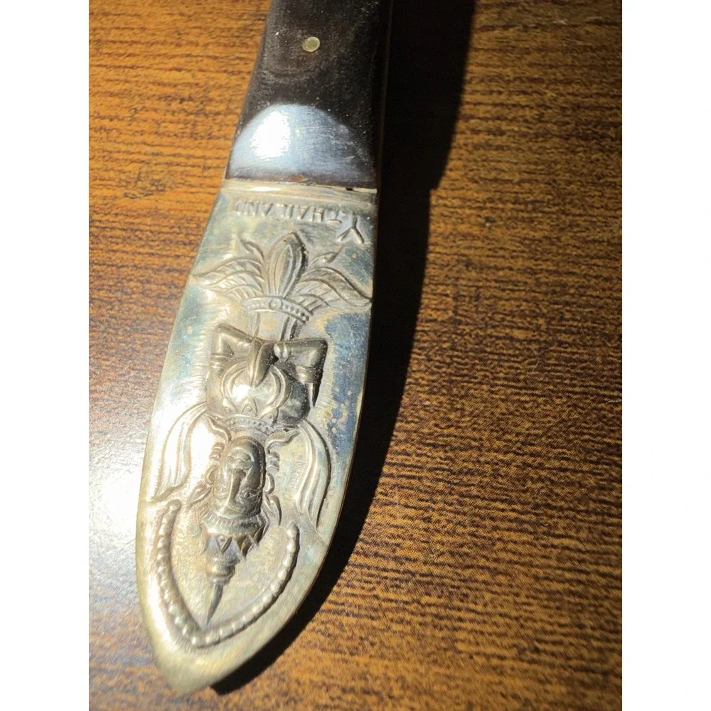 Vintage Siam Bronze Salad Serving Set Thailand Yap Kui Kee Boxed